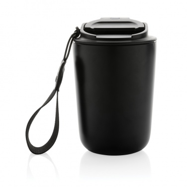 Logo trade promotional products picture of: Cuppa RCS re-steel vacuum tumbler with lanyard
