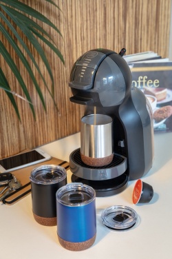 Logo trade promotional giveaways picture of: RCS Re-steel cork small vacuum coffee mug
