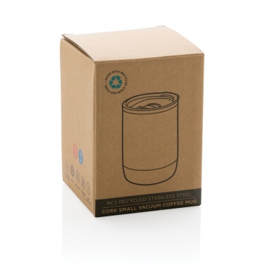 Logo trade advertising products image of: RCS Re-steel cork small vacuum coffee mug