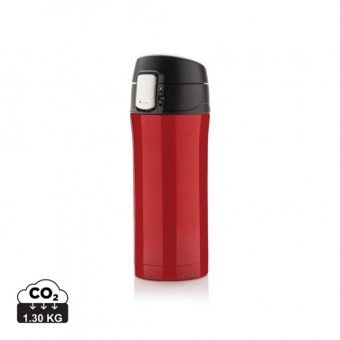 Logo trade promotional gift photo of: RCS Recycled stainless steel easy lock vacuum mug