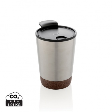 Logo trade promotional merchandise photo of: GRS RPP stainless steel cork coffee tumbler