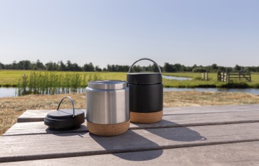 Logotrade promotional item image of: Savory RCS certified recycled stainless steel foodflask