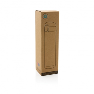 Logo trade corporate gifts picture of: RCS Re-steel easy lock vacuum flask
