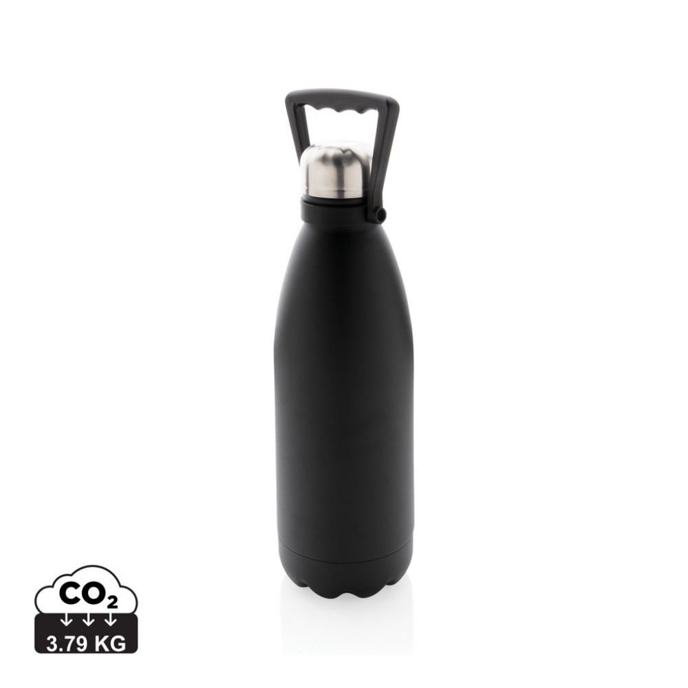 Logo trade promotional item photo of: RCS Recycled stainless steel large vacuum bottle 1.5L