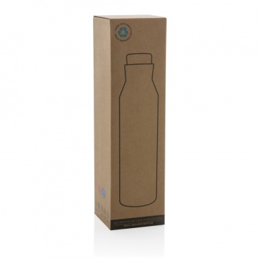 Logo trade advertising products image of: Gaia RCS certified recycled stainless steel vacuum bottle