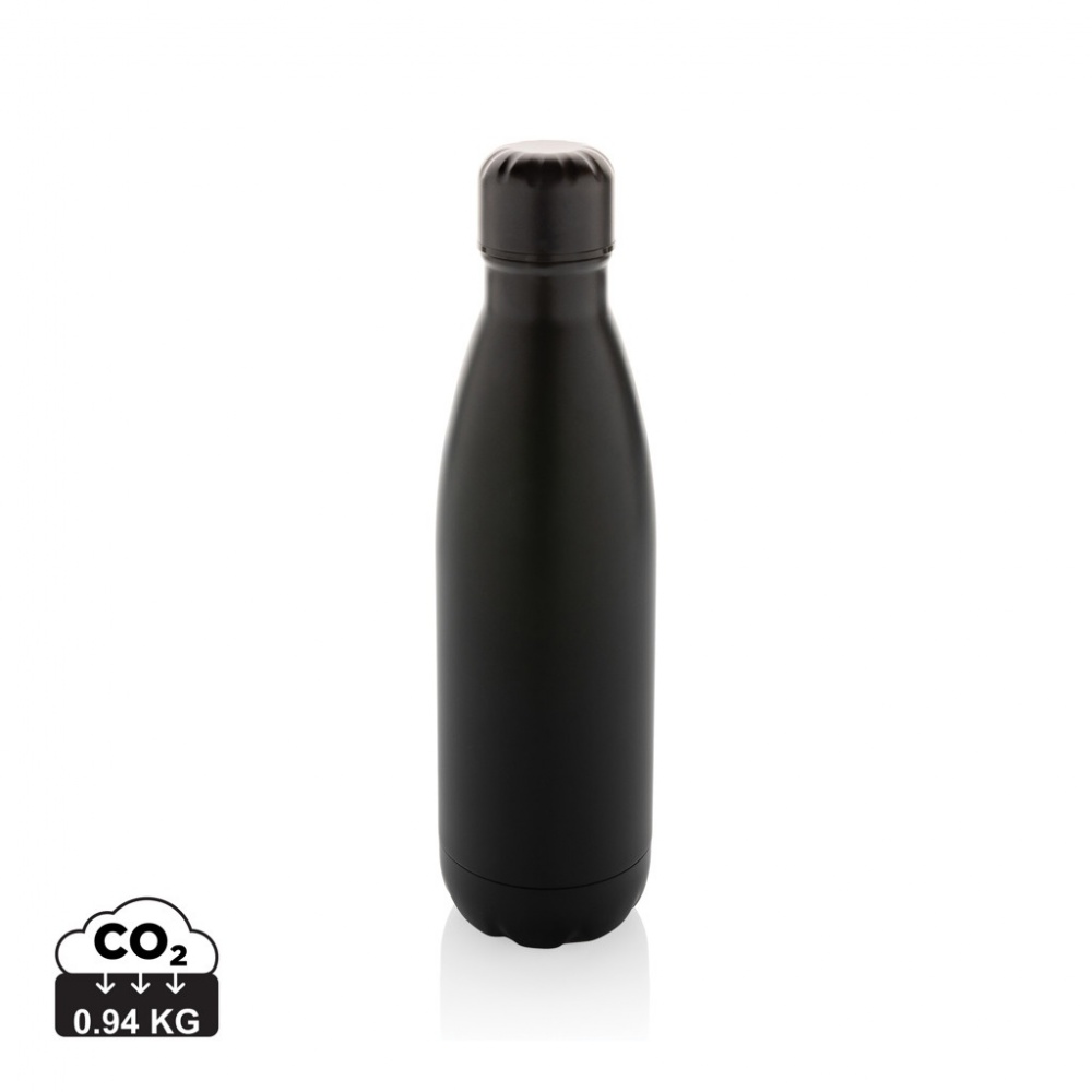 Logo trade promotional merchandise picture of: Eureka RCS certified re-steel single wall water bottle