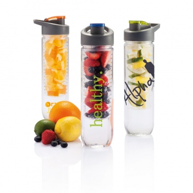 Logo trade business gifts image of: Water bottle with infuser