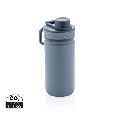 Logotrade promotional product picture of: Vacuum stainless steel bottle with sports lid 550ml