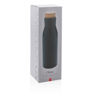 Logo trade promotional giveaways picture of: Clima leakproof vacuum bottle with steel lid