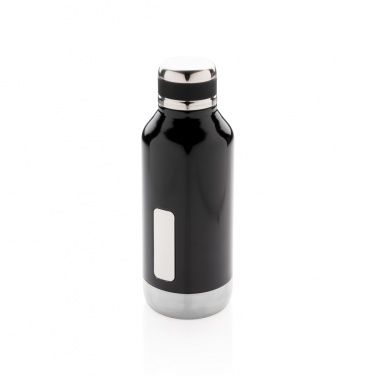 Logotrade promotional merchandise image of: Leak proof vacuum bottle with logo plate