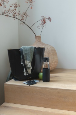 Logo trade corporate gifts picture of: Ukiyo glass hydration tracking bottle with sleeve