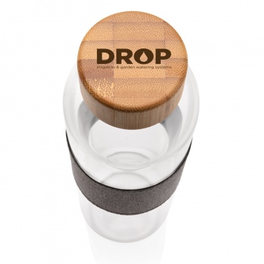 Logotrade advertising product image of: Impact borosilicate glass bottle with bamboo lid
