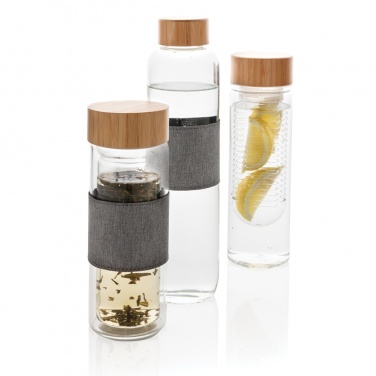 Logo trade promotional giveaway photo of: Impact double wall borosilicate glass bottle