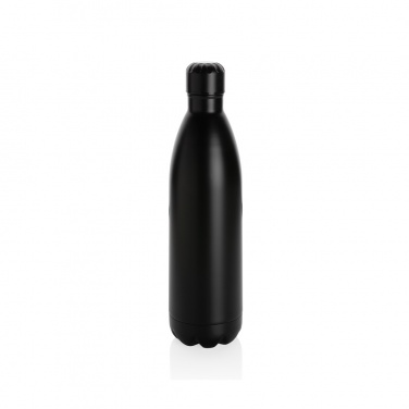 Logo trade promotional item photo of: Solid colour vacuum stainless steel bottle 1L