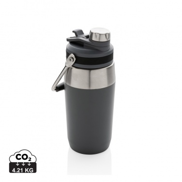 Logo trade advertising products image of: Vacuum stainless steel dual function lid bottle 500ml