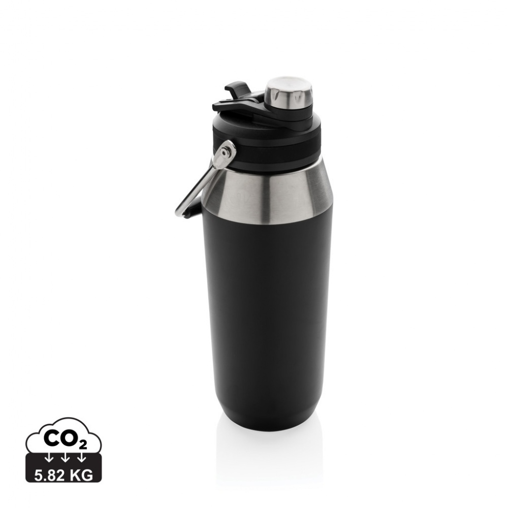 Logotrade promotional product picture of: Vacuum stainless steel dual function lid bottle 1L