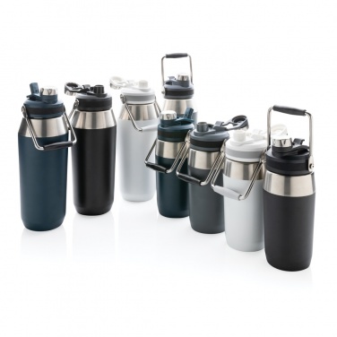 Logo trade business gift photo of: Vacuum stainless steel dual function lid bottle 1L