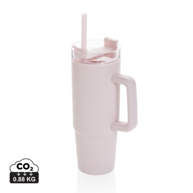 Logotrade promotional product picture of: Tana RCS plastic tumbler with handle 900ml