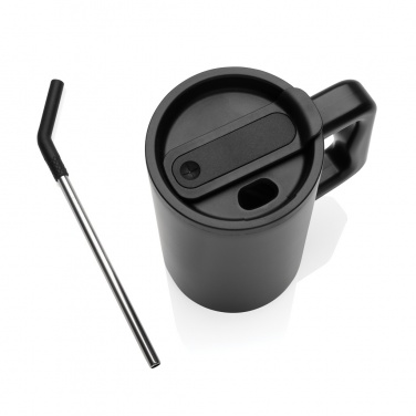 Logo trade promotional giveaways picture of: Cube RCS certified recycled steel mug 800ml