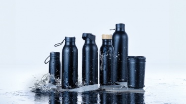 Logo trade promotional giveaway photo of: Avira Alcor RCS Re-steel single wall water bottle 600 ML