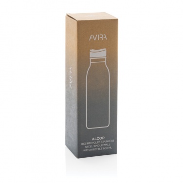 Logotrade corporate gifts photo of: Avira Alcor RCS Re-steel single wall water bottle 600 ML