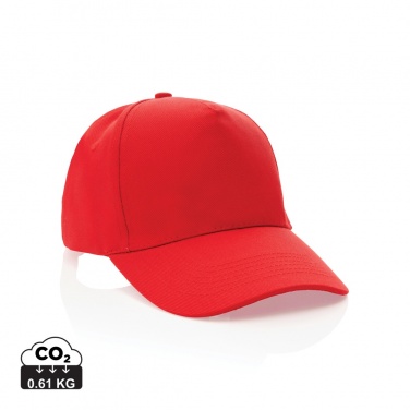Logotrade corporate gift picture of: Impact 5panel 280gr Recycled cotton cap with AWARE™ tracer