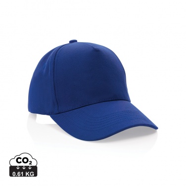 Logo trade promotional gift photo of: Impact 5panel 280gr Recycled cotton cap with AWARE™ tracer