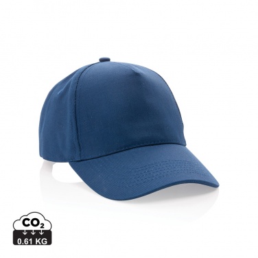Logo trade promotional item photo of: Impact 5panel 280gr Recycled cotton cap with AWARE™ tracer