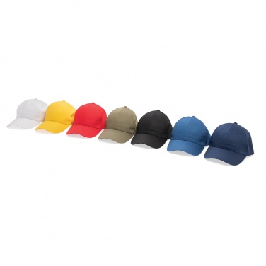 Logo trade promotional gifts picture of: Impact 6 panel 190gr Recycled cotton cap with AWARE™ tracer