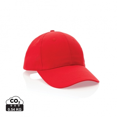 Logo trade business gift photo of: Impact 6 panel 190gr Recycled cotton cap with AWARE™ tracer