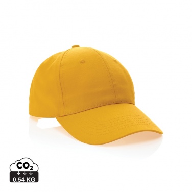 Logo trade promotional giveaways picture of: Impact 6 panel 190gr Recycled cotton cap with AWARE™ tracer