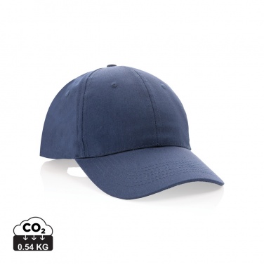 Logo trade promotional giveaways picture of: Impact 6 panel 190gr Recycled cotton cap with AWARE™ tracer