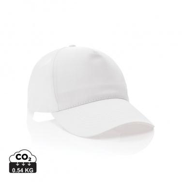 Logo trade promotional items picture of: Impact 5 panel 190gr Recycled cotton cap with AWARE™ tracer