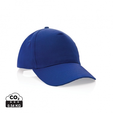 Logo trade advertising products image of: Impact 5 panel 190gr Recycled cotton cap with AWARE™ tracer