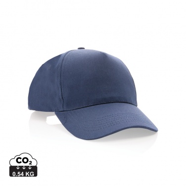 Logotrade corporate gift picture of: Impact 5 panel 190gr Recycled cotton cap with AWARE™ tracer