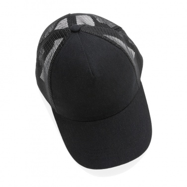 Logo trade promotional items image of: Impact AWARE™ Brushed rcotton 5 panel trucker cap 190gr