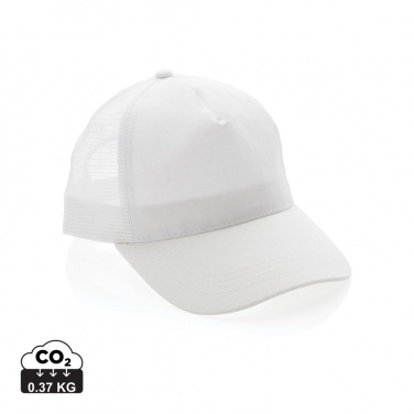 Logo trade promotional items picture of: Impact AWARE™ Brushed rcotton 5 panel trucker cap 190gr