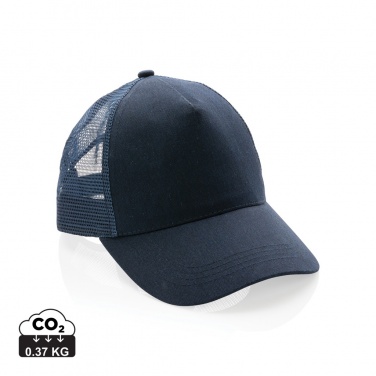 Logotrade promotional giveaway image of: Impact AWARE™ Brushed rcotton 5 panel trucker cap 190gr