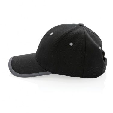 Logo trade promotional gifts picture of: Impact AWARE™ Brushed rcotton 6 panel contrast cap 280gr