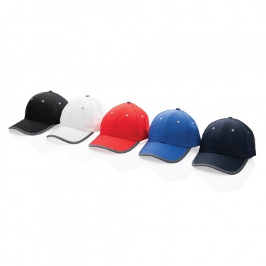 Logotrade promotional gift image of: Impact AWARE™ Brushed rcotton 6 panel contrast cap 280gr