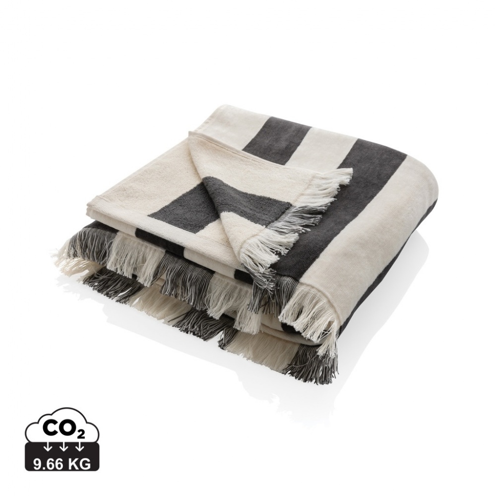Logotrade promotional gift picture of: Ukiyo Yukari AWARE™ XL deluxe beach towel 100x180cm