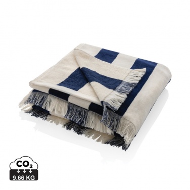 Logo trade business gifts image of: Ukiyo Yukari AWARE™ XL deluxe beach towel 100x180cm