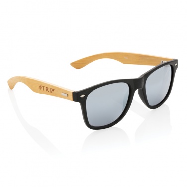 Logotrade business gift image of: Bamboo and RCS recycled plastic sunglasses
