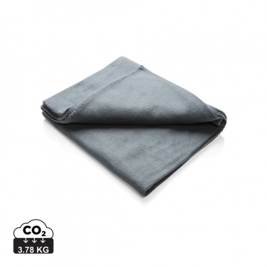 Logo trade promotional item photo of: Fleece blanket in pouch