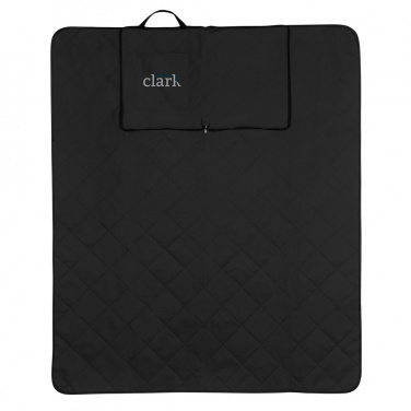 Logo trade business gifts image of: Impact Aware™ RPET foldable quilted picnic blanket