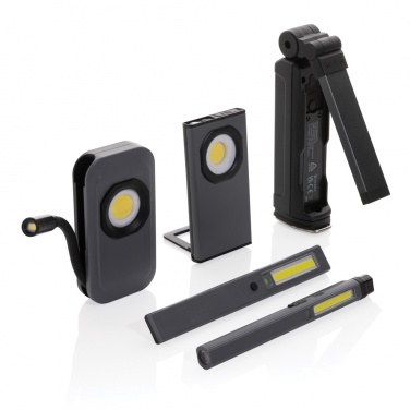 Logo trade promotional gifts image of: Gear X RCS rPlastic USB rechargeable worklight