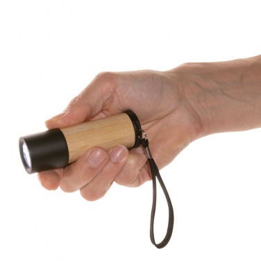 Logotrade advertising products photo of: Bamboo and RCS certfied recycled plastic torch