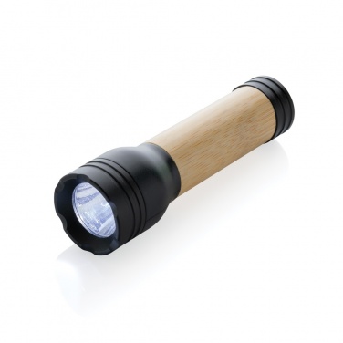 Logotrade promotional giveaways photo of: Lucid 1W RCS certified recycled plastic & bamboo torch