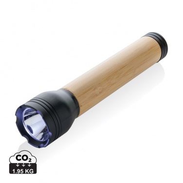 Logotrade promotional product image of: Lucid 5W RCS certified recycled plastic & bamboo torch