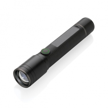 Logo trade promotional merchandise picture of: Gear X RCS recycled aluminum USB-rechargeable torch